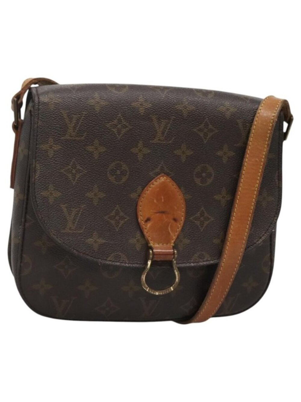 Authentic LOUIS VUITTON Monogram Saint Cloud GM Shoulder Bag M51242 LV